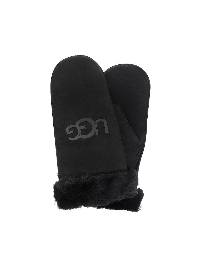 UGG Lederhandschuhe - Fäustlinge schwarz